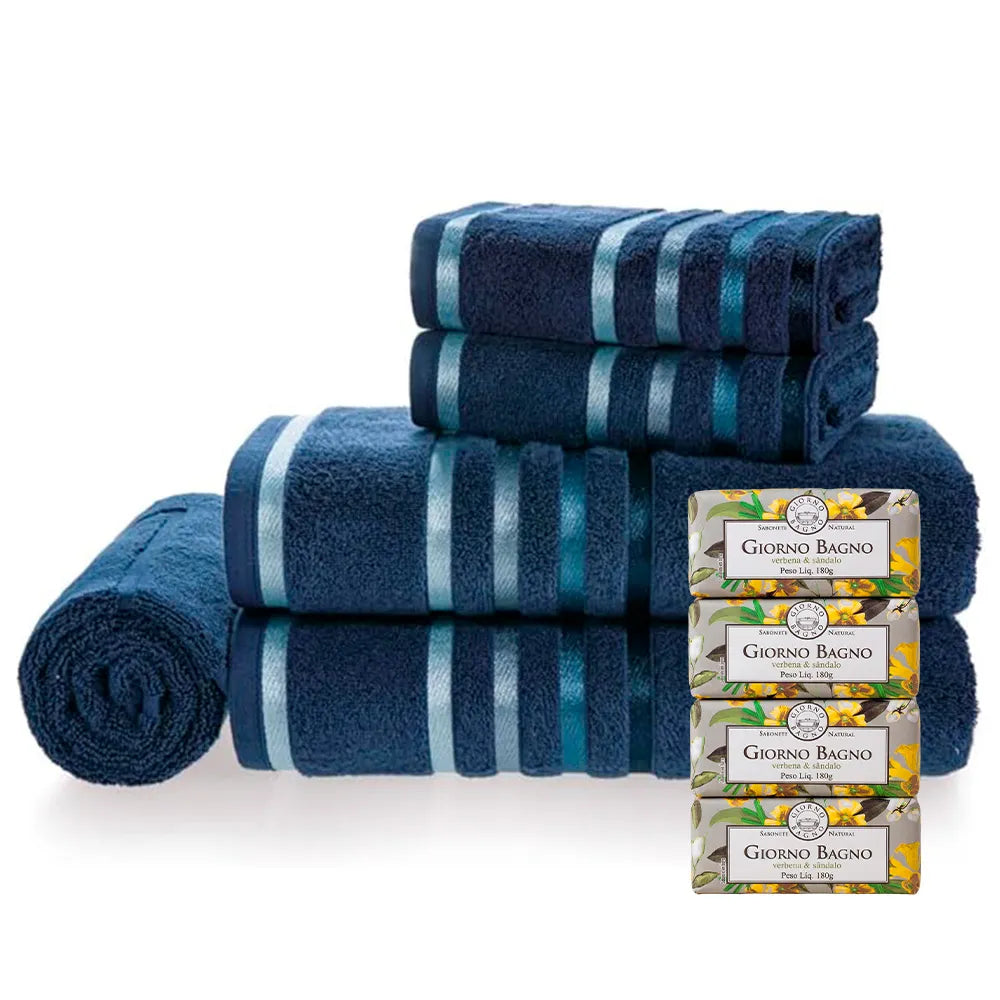 Kit Ritual Pós-Banho Aconchego Karsten Lumina + 4 Sabonetes Giorno Bagno