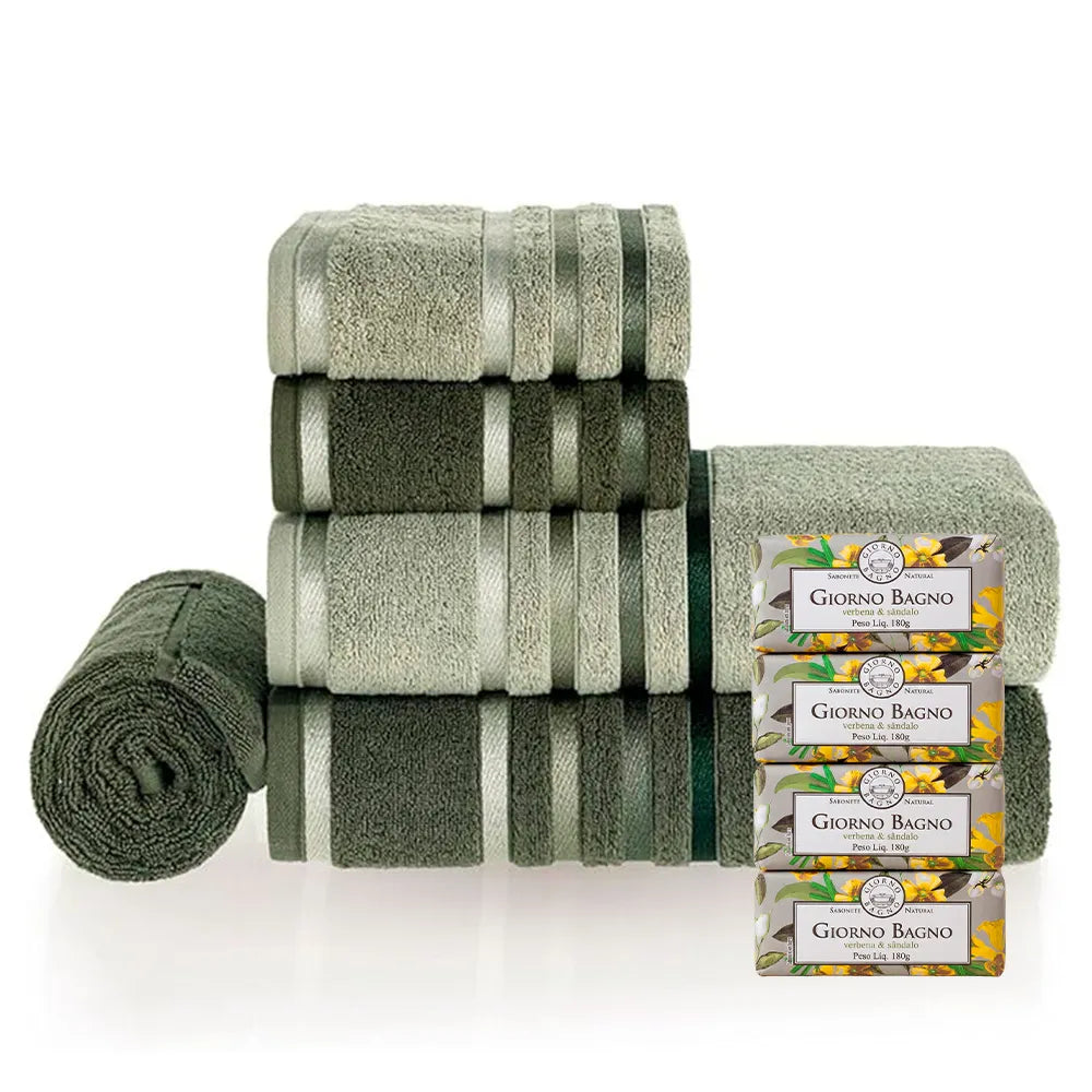 Kit Ritual Pós-Banho Aconchego Karsten Lumina + 4 Sabonetes Giorno Bagno